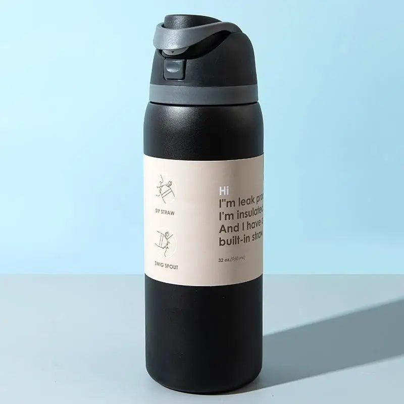 ☆Stainless Steel Thermal Mug Portable Sports Water Bottle Thermos Vacuum Flasks & Thermoses Water Bottle