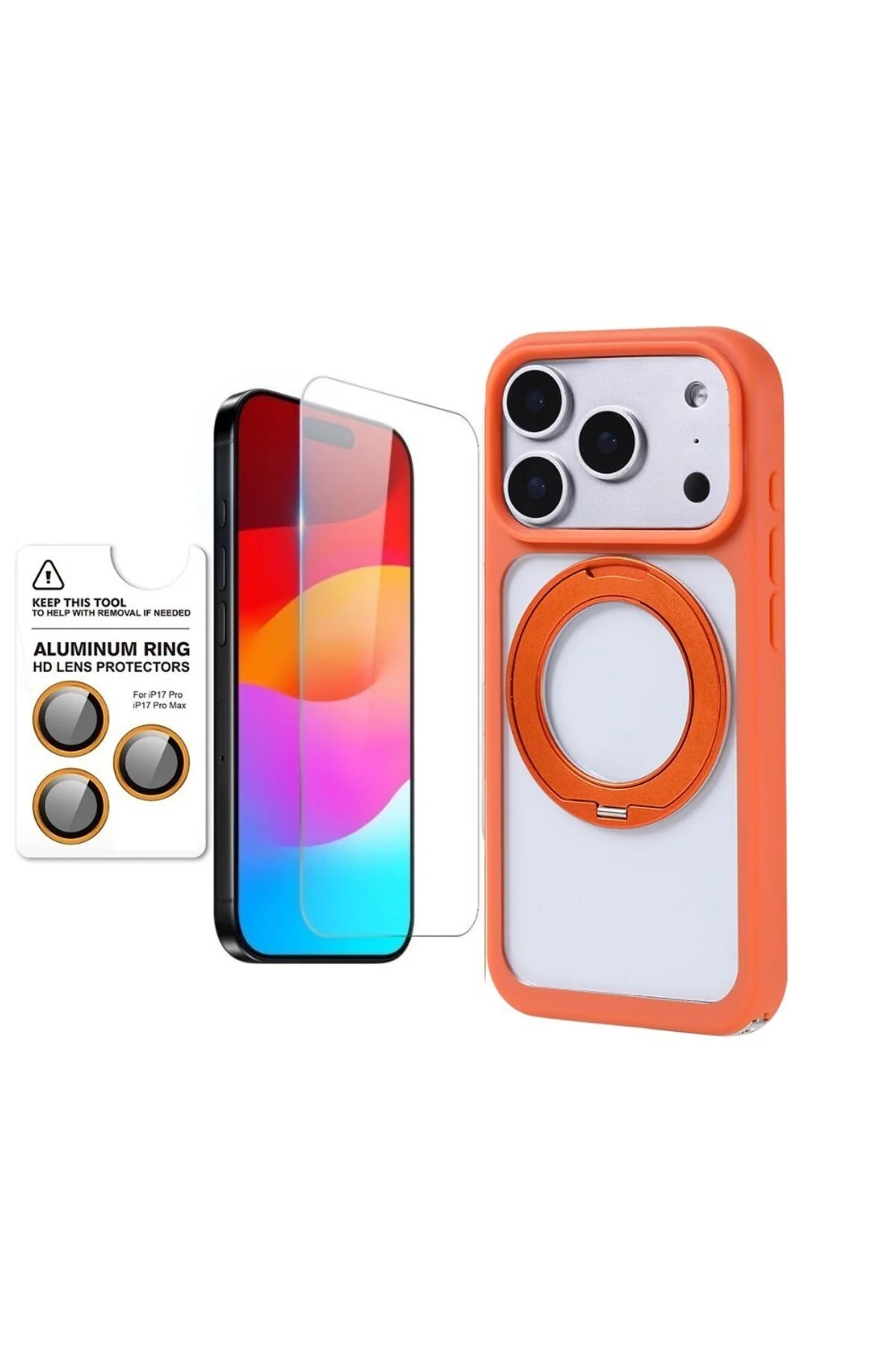 Iphone 17 Pro Max Case Pizza Multi Set Package Case Screen Protector Camera Lens Protector