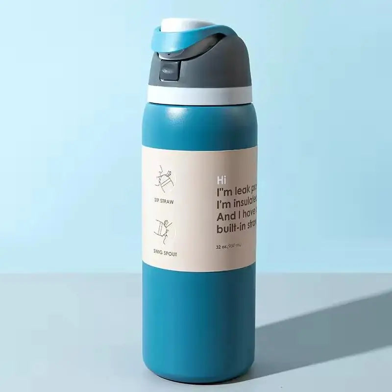 ☆Stainless Steel Thermal Mug Portable Sports Water Bottle Thermos Vacuum Flasks & Thermoses Water Bottle